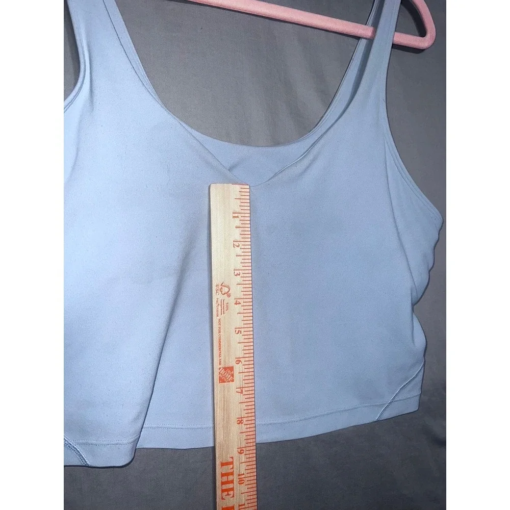 Lululemon Align Tank Top Light Blue Nulu Yoga Crop Bra Top